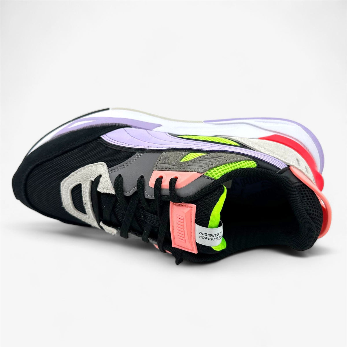 PUMA Mirage Sport Remix Black Light Lavender Womens Athletic Sneaker