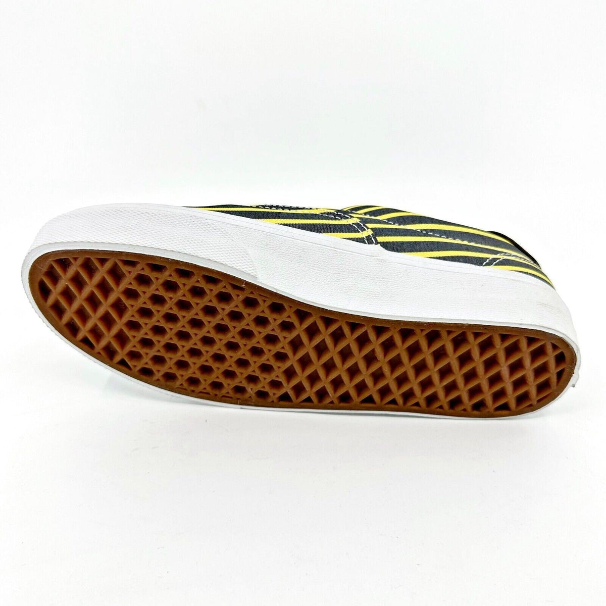 VANS Era 59 (Stripes) Yellow True White Womens Size 5.5 Casual Sneakers