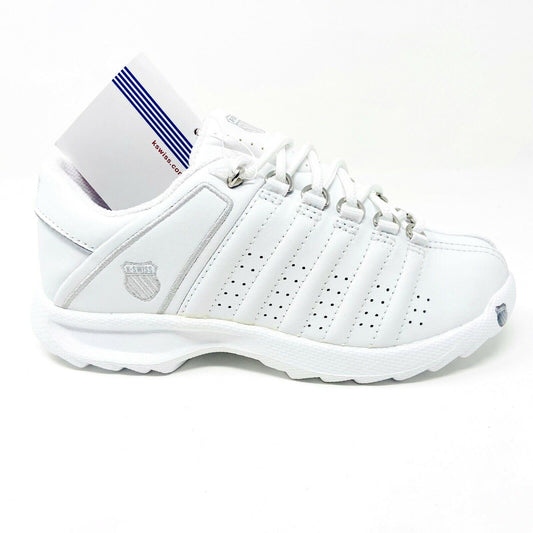 K-Swiss Darwell White Platinum Child Kids Casual Sneakers 5742147