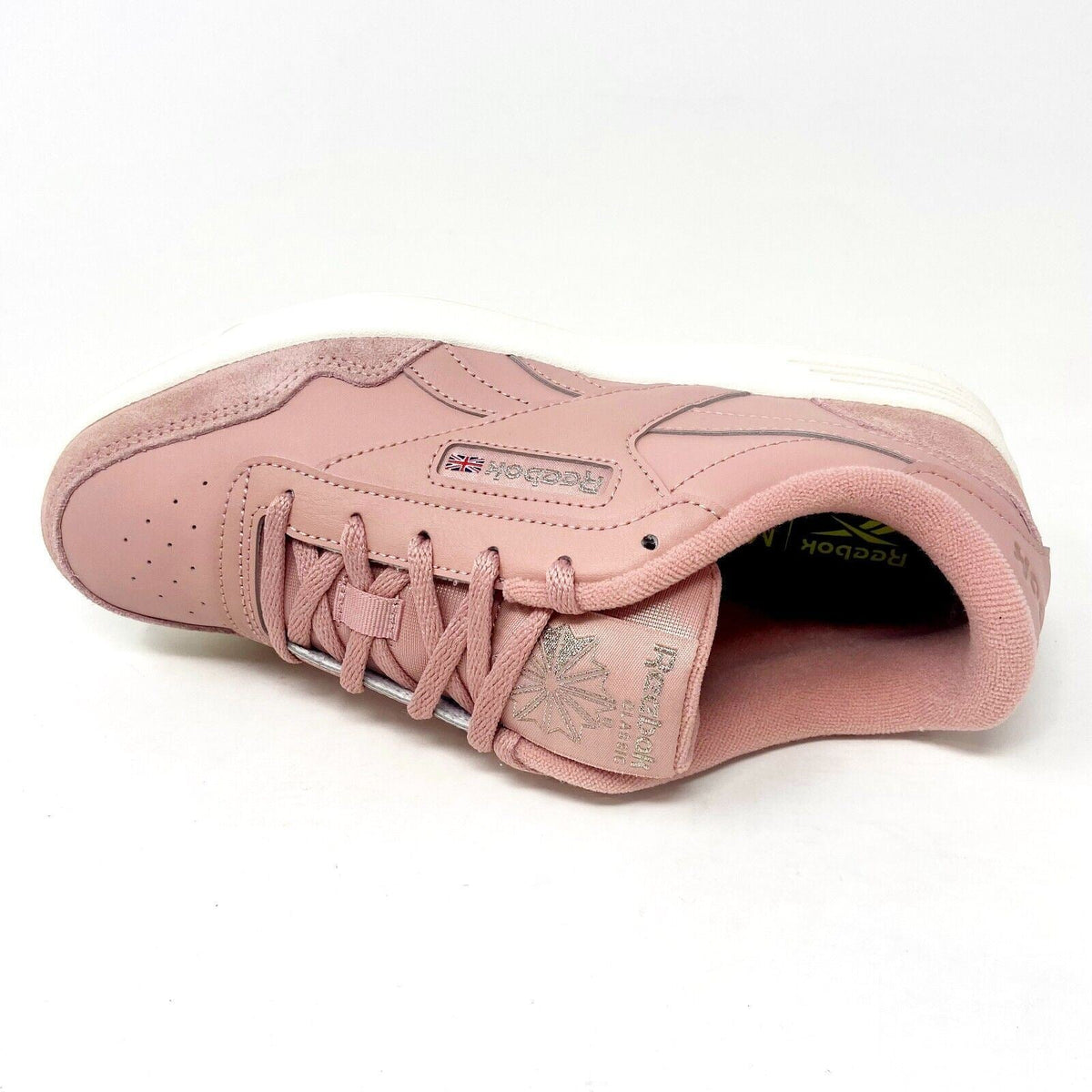 Reebok Club MEMT Chalk Pink Rose Gold Womens Memory Foam Tennis Sneakers G58637