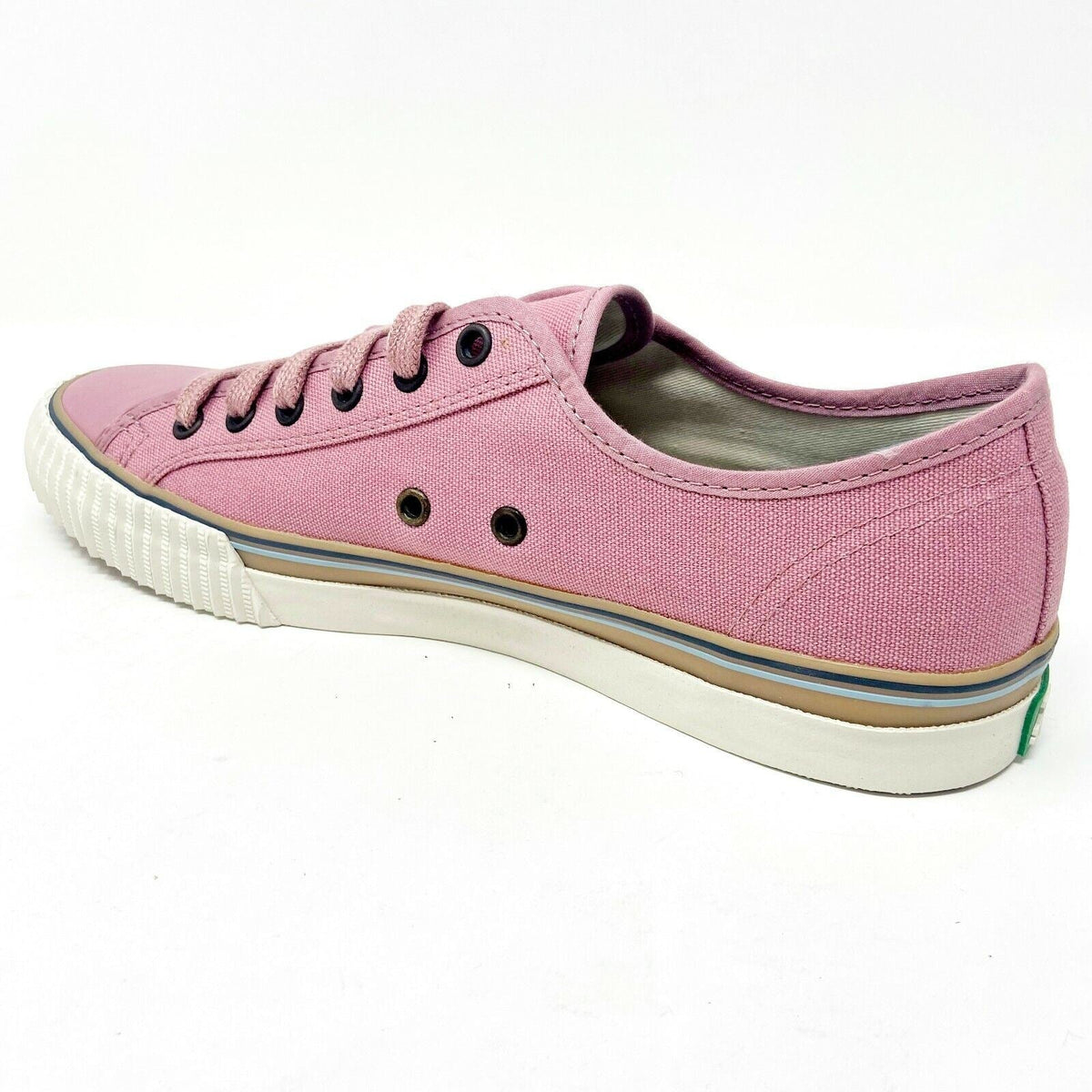 PF Flyers Center Lo Riess Pastel Pink White Womens Retro Sneakers PM11CL3K