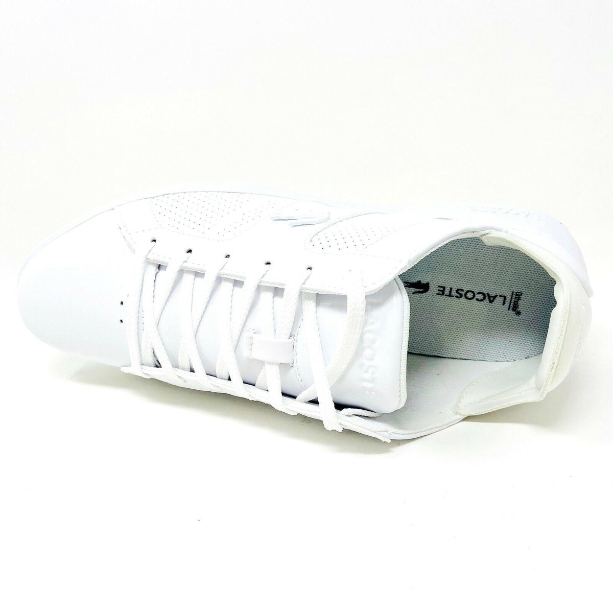 Lacoste Novas 120 3 SMA Leather White Mens Casual Lifestyle Sneakers