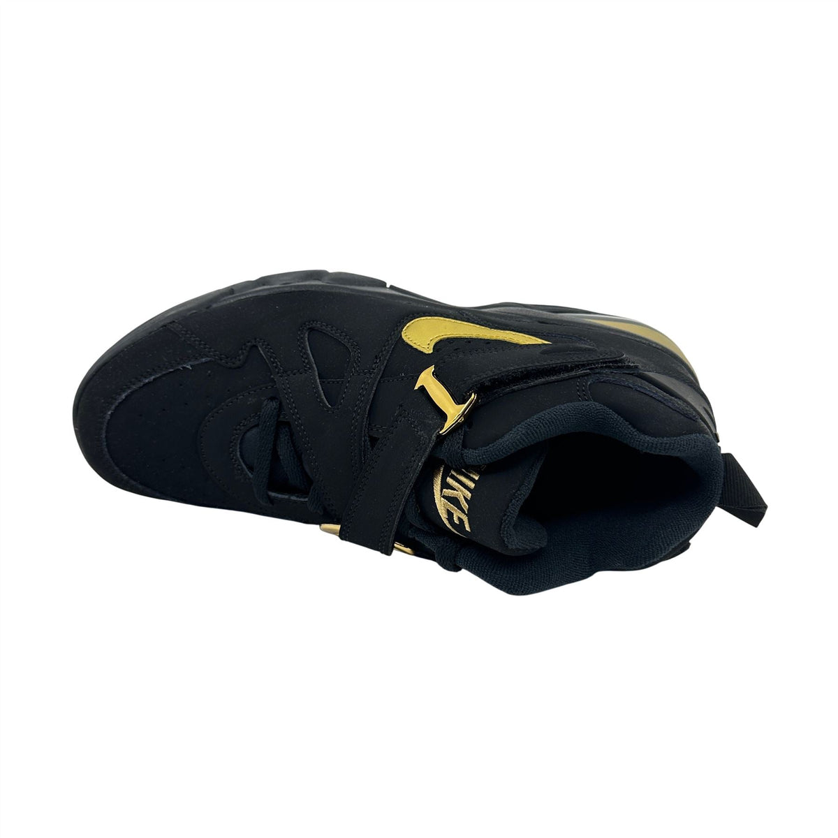 Nike Air Force max CB Black Metallic Gold Mens Size 9.5 Athletic Sneaker