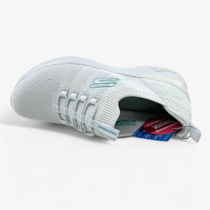 Skechers Skecher Air Dynamight Perfect Steps White Mint Womens Sneaker