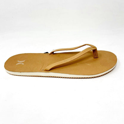 Hurley Lunar Sandal Vachetta Tan Womens Size 10 Flip Flop Thongs CJ7284 293