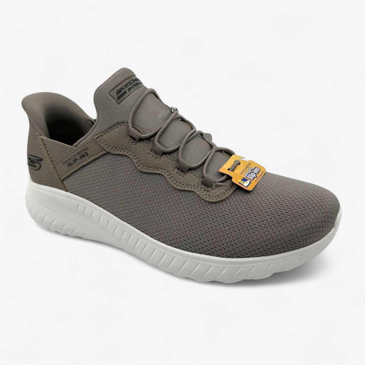 Skechers Bobs Squad Chaos Daily Inspiration Taupe Womens Athletic Sneaker
