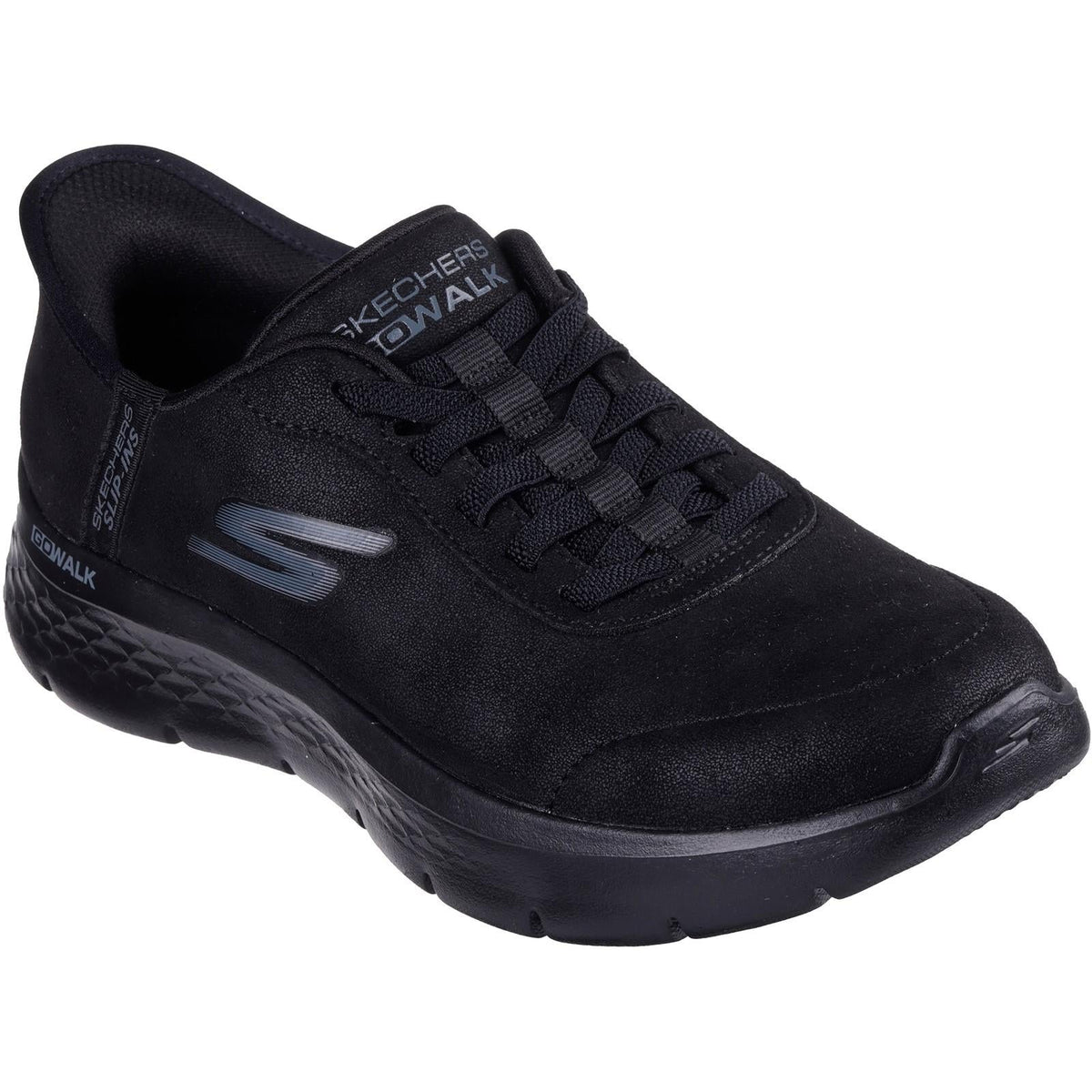 Women's Wide Fit Skechers 124837 Slip-ins Go Walk Flex Mali Trainers