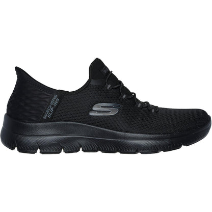 Women's Wide Fit Skechers 150123 Slip-ins Summits Diamond Dream Trainers - Black