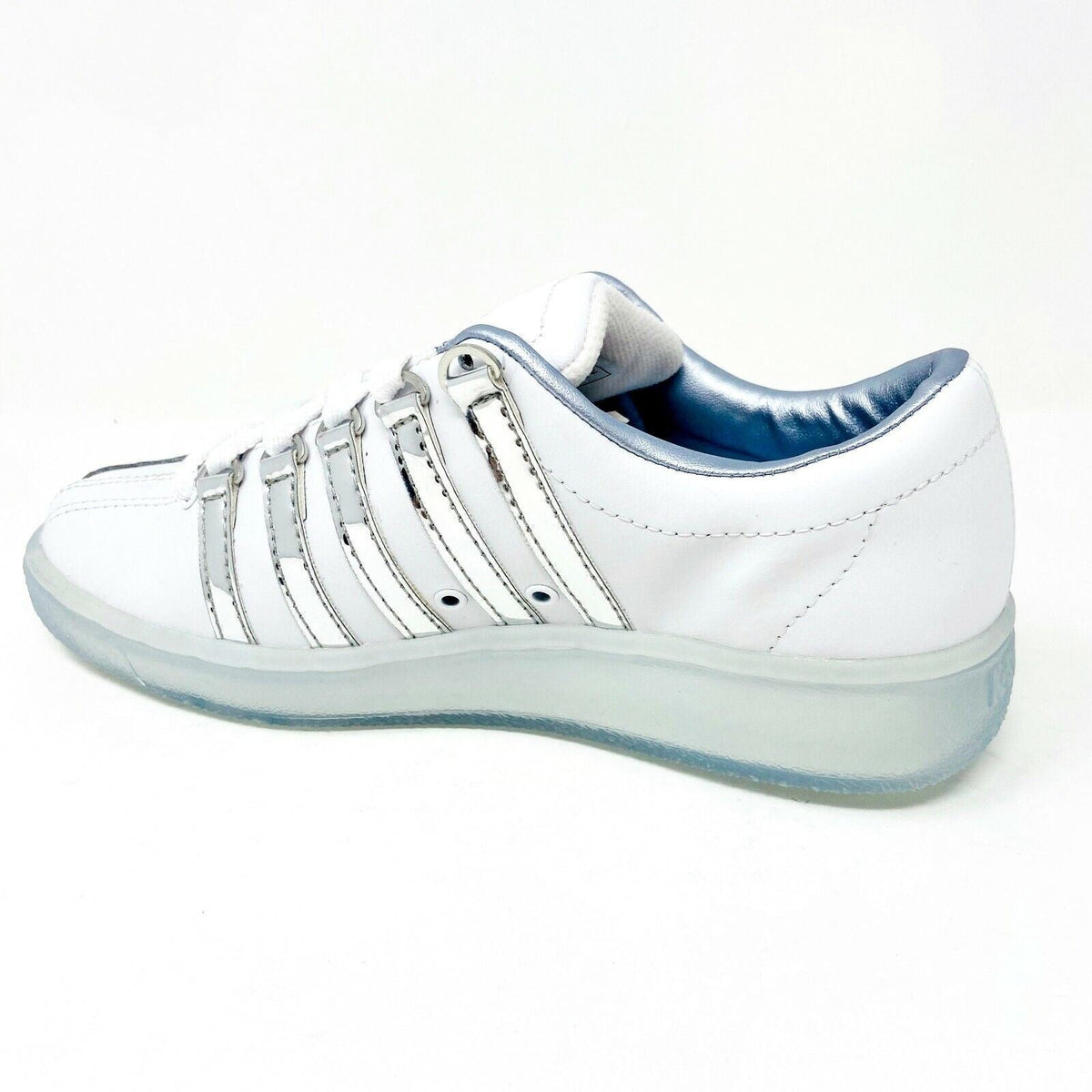 K Swiss Classic 2000 White Silver Kids Size 6 Sneakers 86564 155