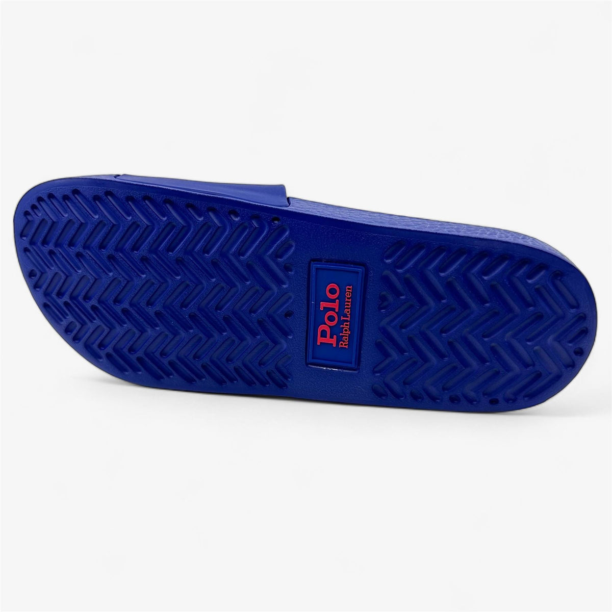 Ralph Lauren Slide SN SLI Navy Blue  Red Mens Sandal Big Pony Slide