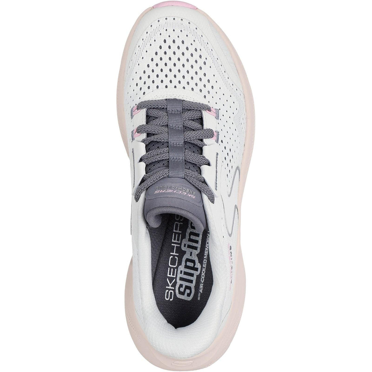 Women's Wide Fit Skechers 150565 Slip-ins Skech Cloud Plush Horizon Trainers