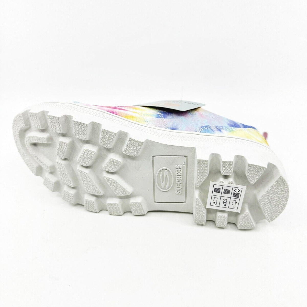 Skechers Roadies Berkeley Blocks White Kids Girls Size 1.5 Sneakers