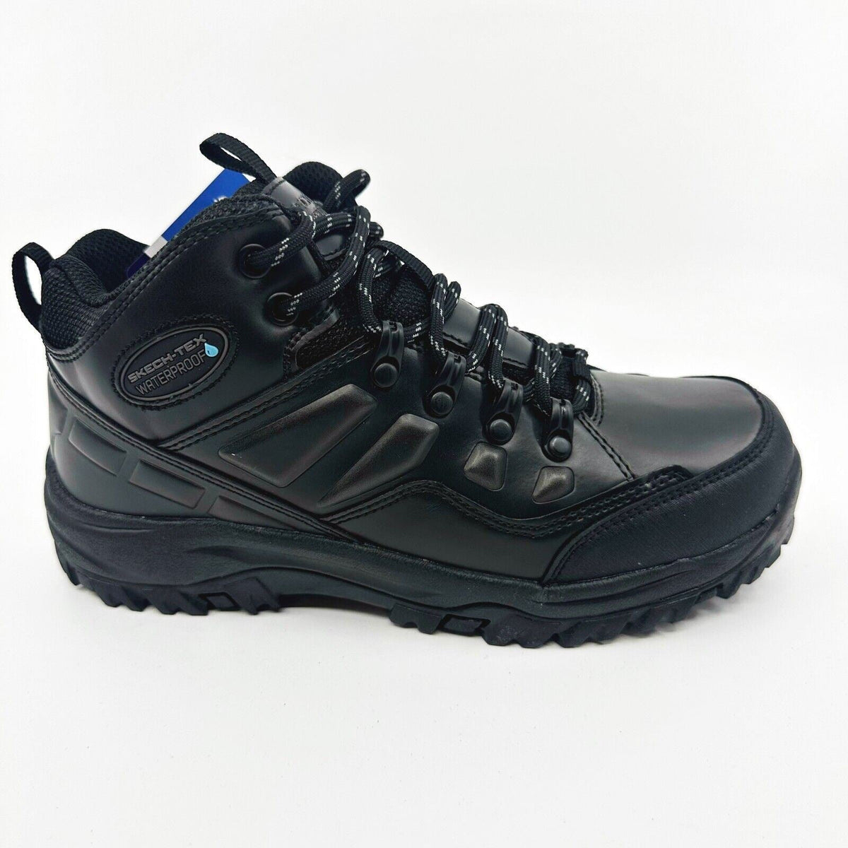 Skechers Relment Traven Black Kids Size 4 Waterproof Boots