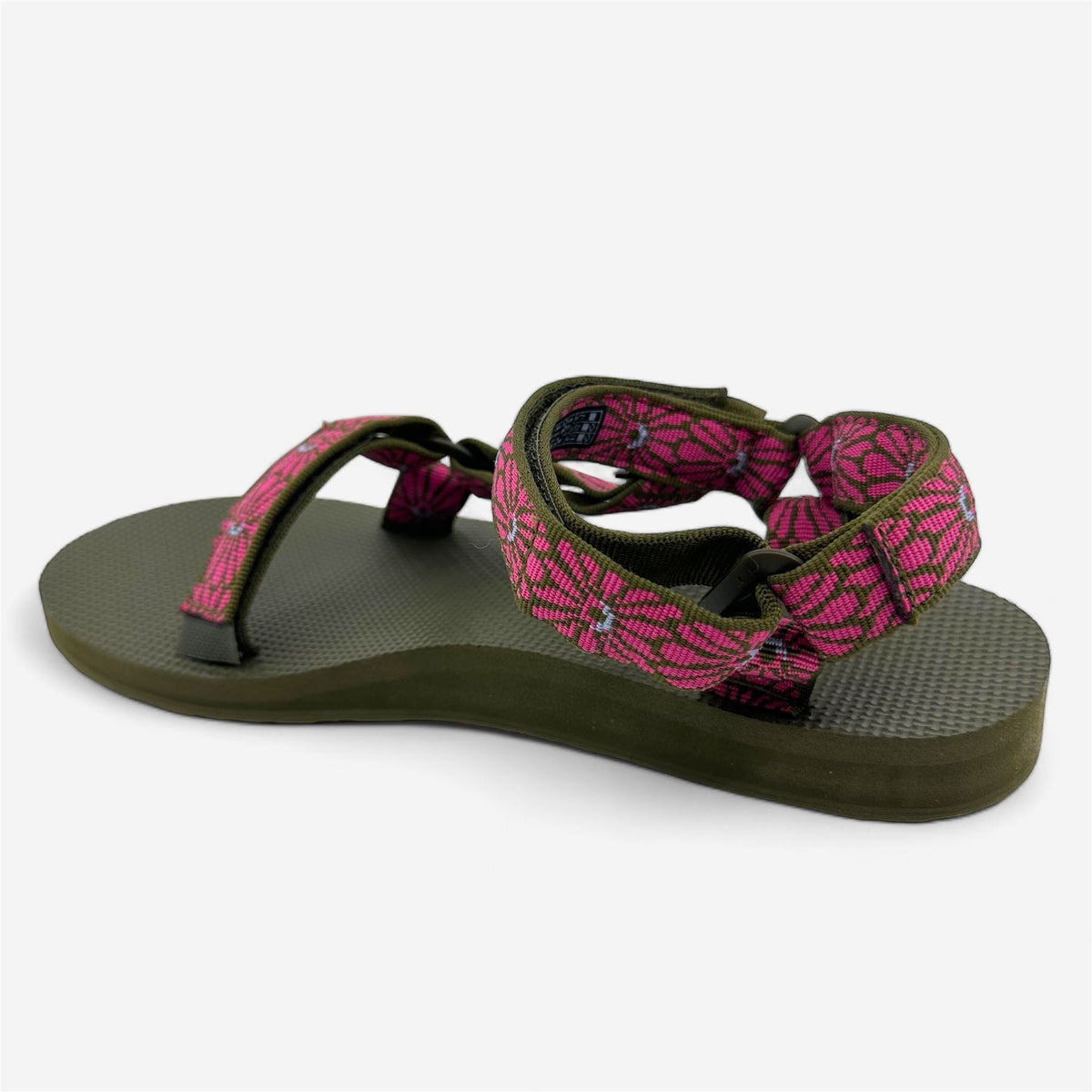 Teva Original Universal Pink Brown Womens Sandal Slip-On
