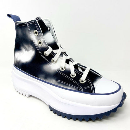 Converse Run Star Hike Hi Black White Womens Platform Casual Shoes 572537C