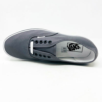 VANS Authentic Pewter Gray Black Womens Classic Casual Shoes