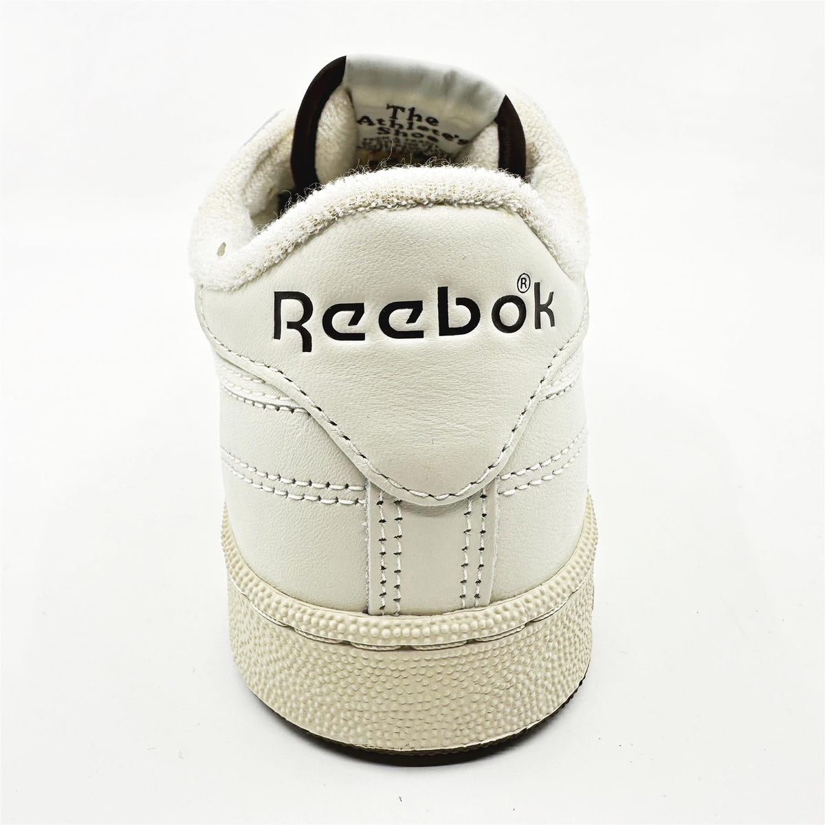 Reebok Club C 85 Vintage Chalk Black Mens Athletic Sneaker