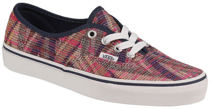 VANS Authentic Woven Chevron Pink True White Womens Size 5.5 Casual Sneakers