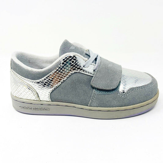 Creative Recreation Cesario Lo Lavender Metallic Silver Grey Kids Sneakers