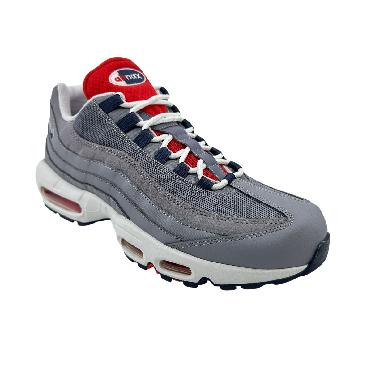 Nike Air Max 95 Cement Grey Thunder Blue Mens Athletic Sneaker