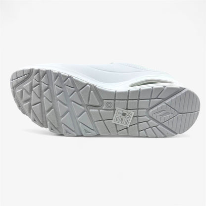 Skechers Uno Stand On Air White Womens Wide Athletic Sneaker