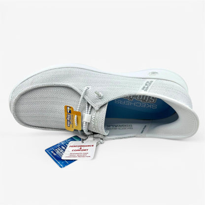 Skechers Go Walk Joy Fantasia White Silver Womens Athletic Sneaker