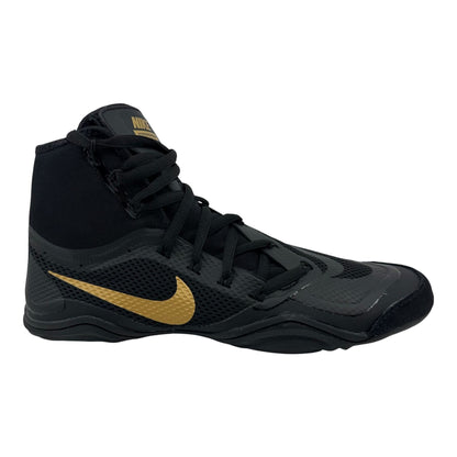 Nike Hypersweep Black Metallic Gold Mens Athletic Sneaker