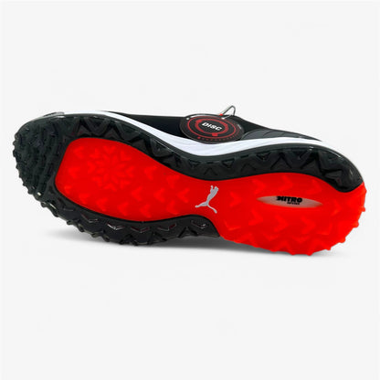 PUMA Alphacat Nitro Disc Black Red Blast Mens Waterproof Golf Shoes