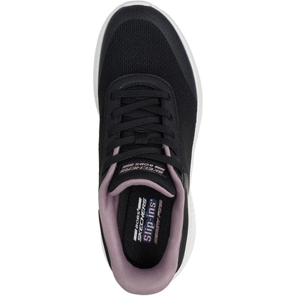 Women's Wide Fit Skechers 117555 Slip-ins Bobs Sport Infinity Vapor Glow Trainers