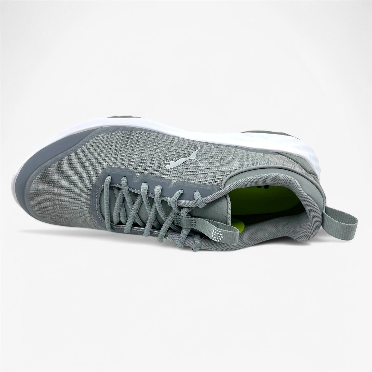 PUMA Fusion Pro Cool Mid Gray Silver Mens Spikeless Golf Shoes