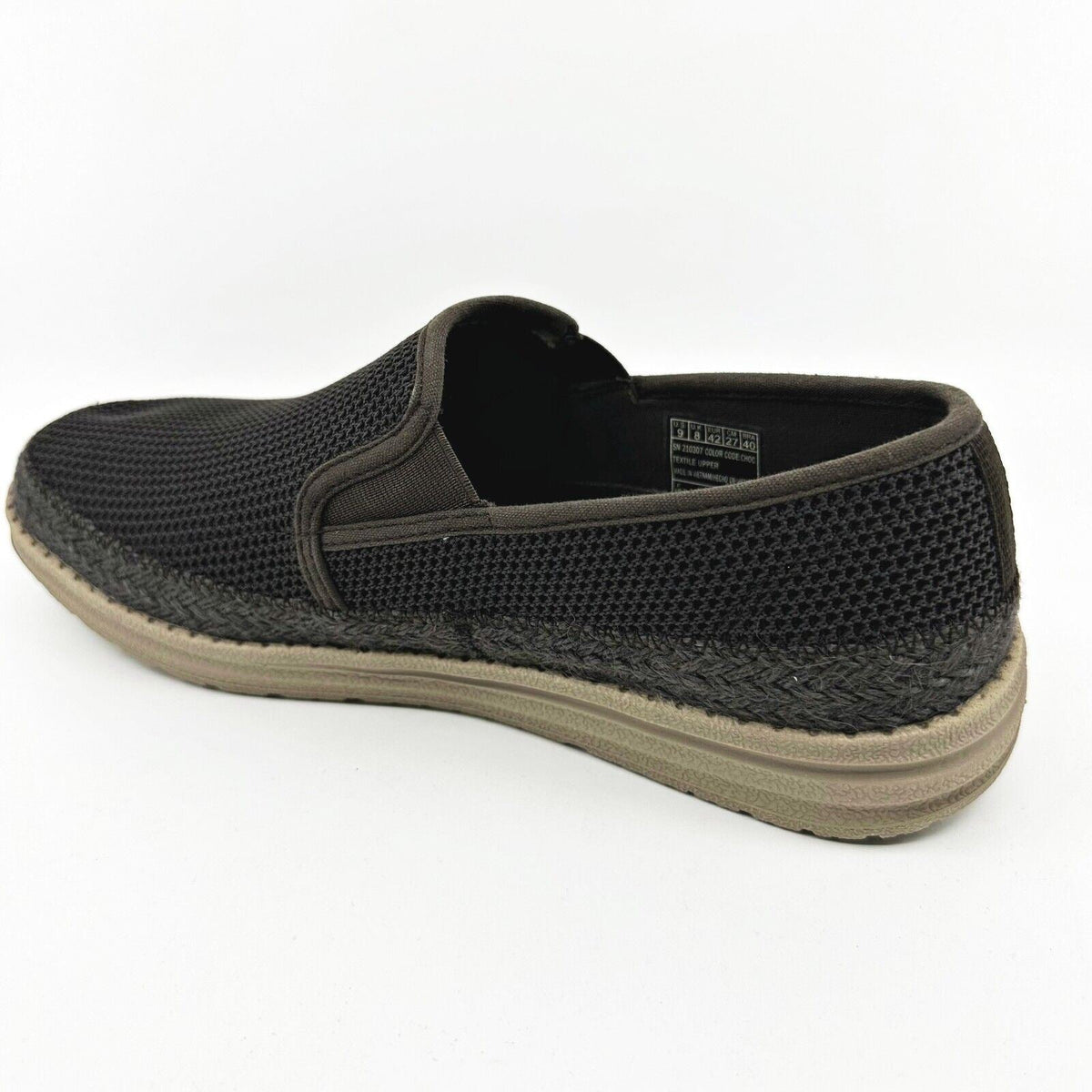 Skechers Streetwear Melson Petros Chocolate Mens Size 9 Slip On Shoes