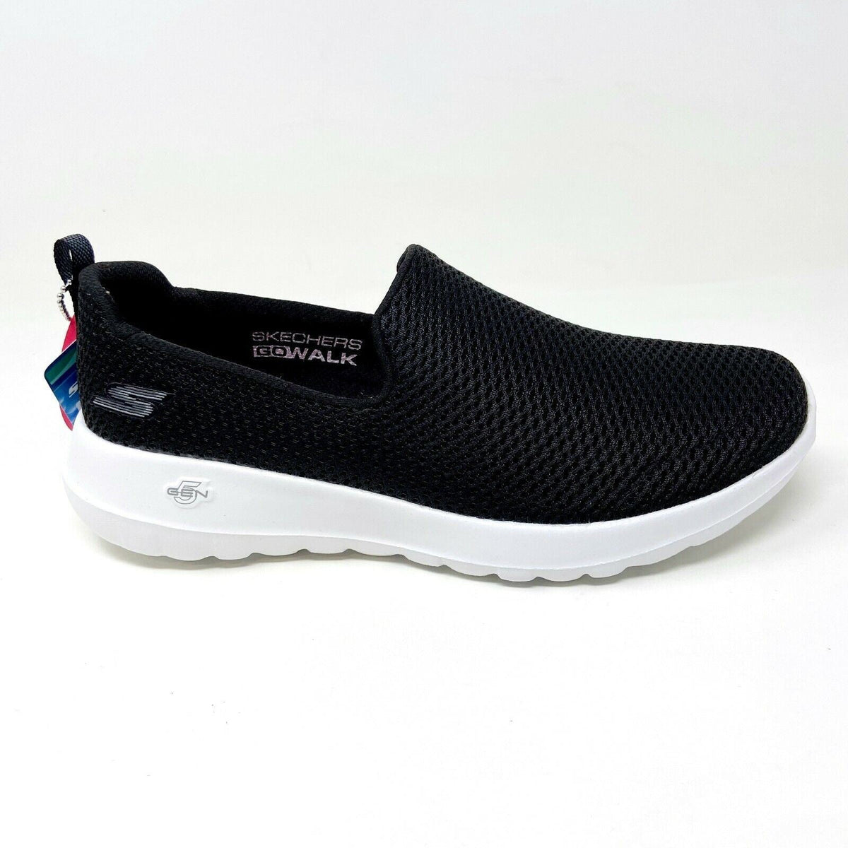 Skechers Go Walk Joy Black White Womens Wide Width Slip on Shoes