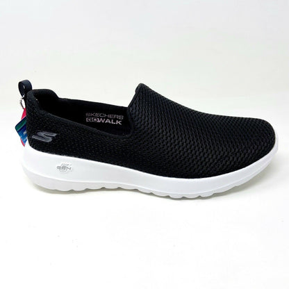 Skechers Go Walk Joy Black White Womens Wide Width Slip on Shoes