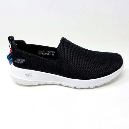 Skechers Go Walk Joy Black White Womens Wide Width Slip on Shoes