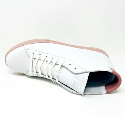 Clae Bradley Mid White Rose Mens Premium Sneakers