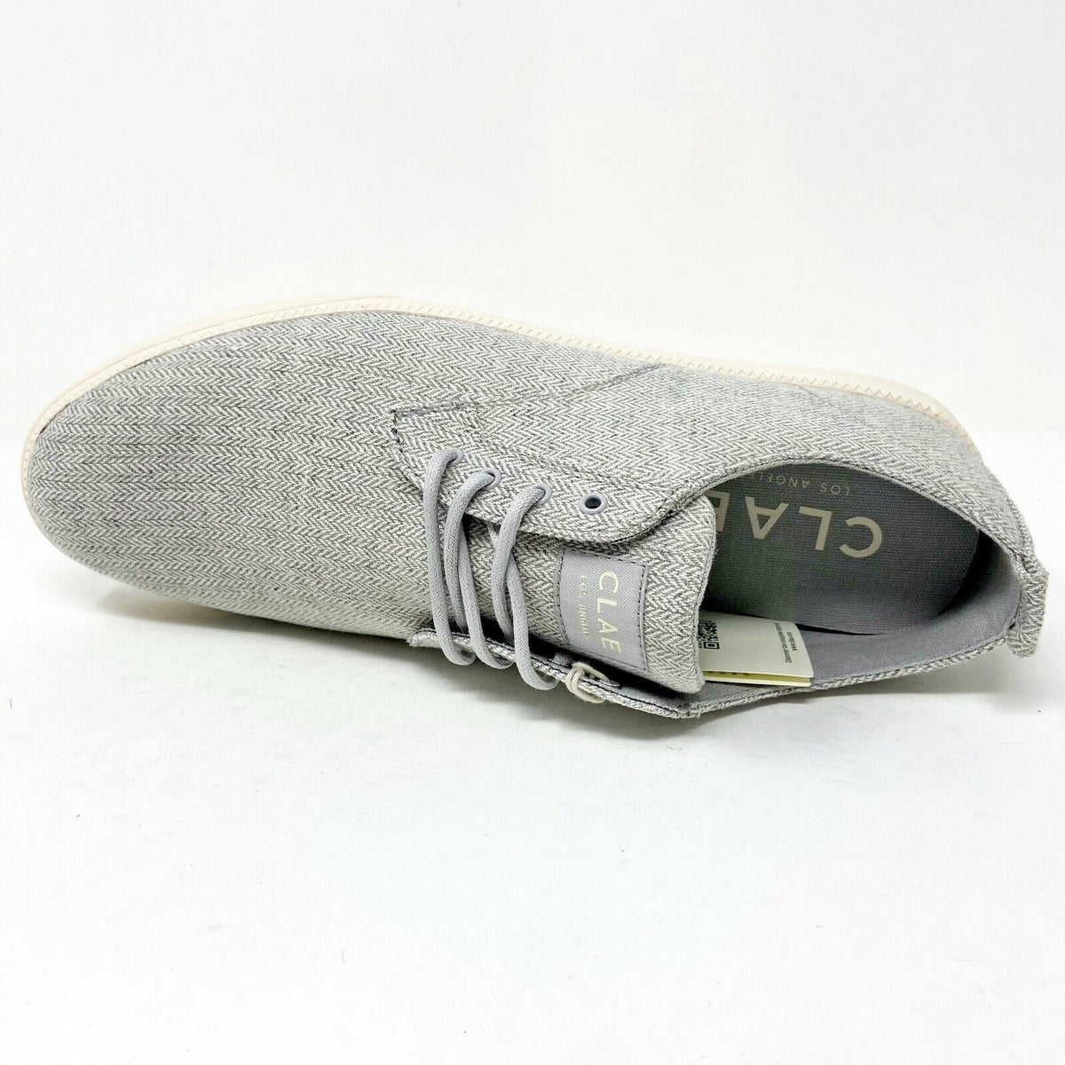Clae Ellington Textile Gravel Herringbone Mens Premium Casual Sneakers
