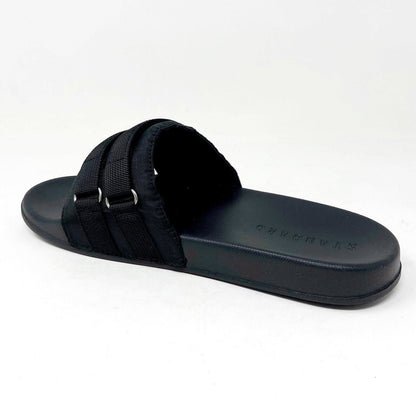 STNDRD Standard Los Angeles Monaco Double Strap Black Mens Slides Sandals