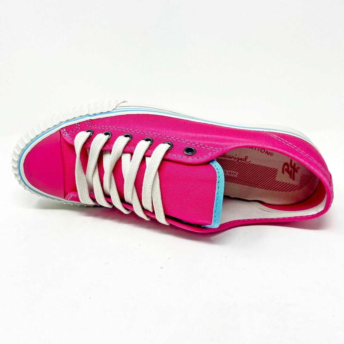 PF Flyers Center Lo Riess Raspberry Pink White Mens Retro Shoe Sneakers PM11CL2C