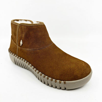 Skechers Go Walk Smart Honor Roll Chestnut Womens Size 5.5 Faux Fur Booties