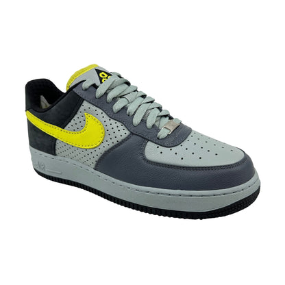 Nike Air Force 1 Low Premium Grey Sonic Yellow Black Mens Wildwood Sneaker