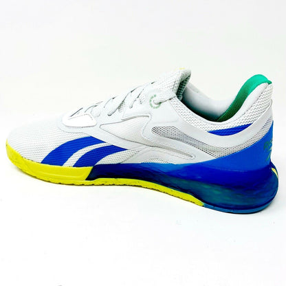 Reebok Nano X ReeCycle Chartreuse Blue Womens Cross Trainer Sneakers FY1067