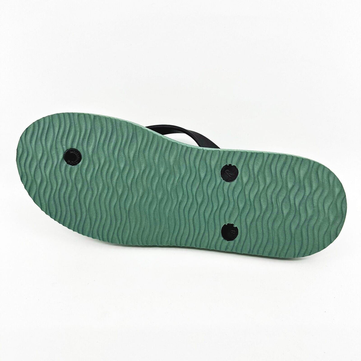 Hurley Mens Military Green Black Logo Flip Flop Pool Beach Sandals