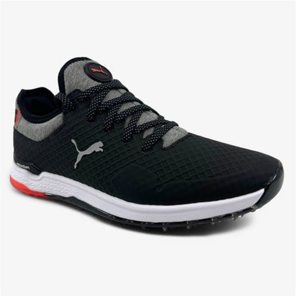 PUMA Proadapt Alphacat Black Silver Hot Coral Womens Waterproof Golf Shoes