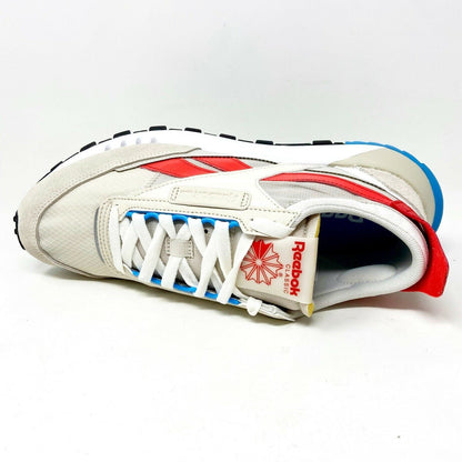 Reebok Classic Leather Legacy Alabaster Chalk Laser Red Mens Sneakers FY7432