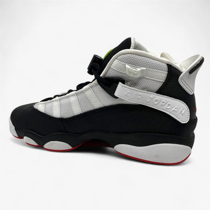 Jordan 6 Rings GS Black University Red White Kids Size 5 Athletic Sneaker