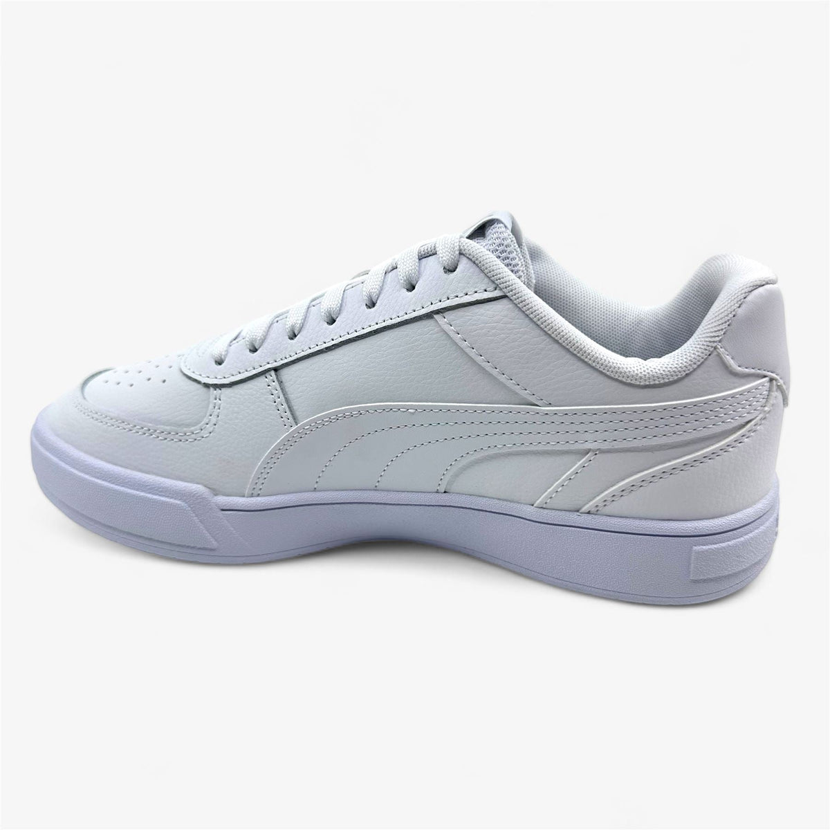 PUMA Caven White Gray Violet Mens Athletic Sneaker