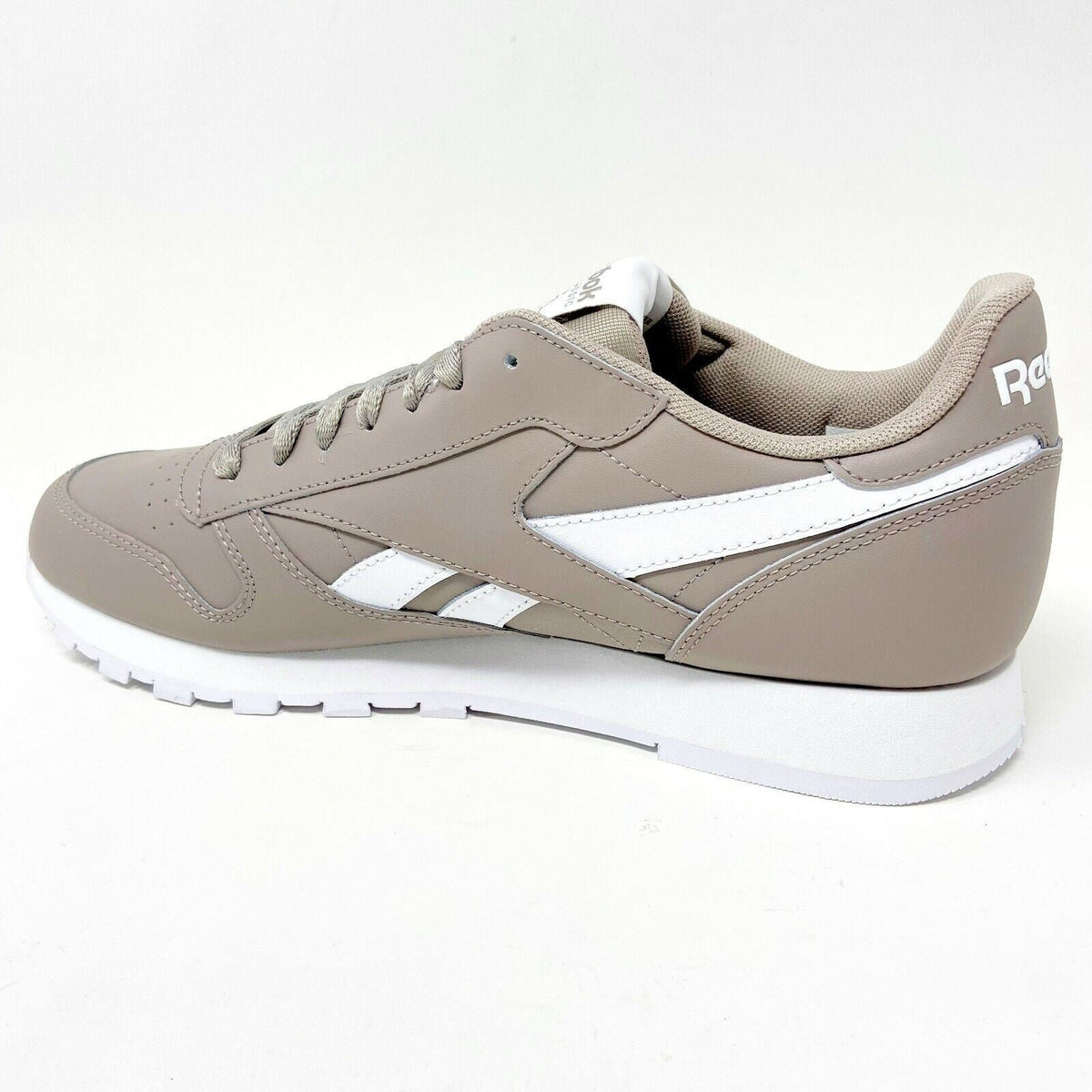 Reebok Classic Leather Gray White Mens Casual Sneakers FY9402