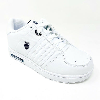 K-Swiss Wolert White Black Child Kids Casual Shoes Sneakers 51376102