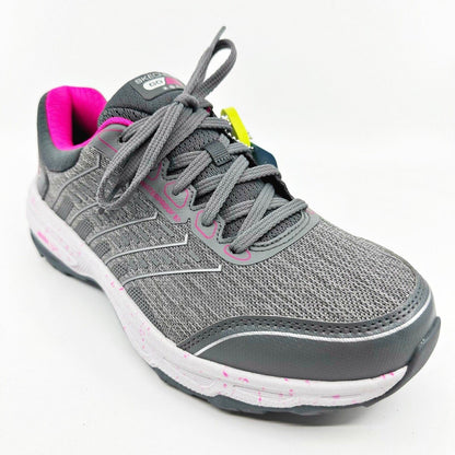 Skechers Go Run Trail Altitude Peak Summit Gray Pink Womens Size 7.5 Sneakers