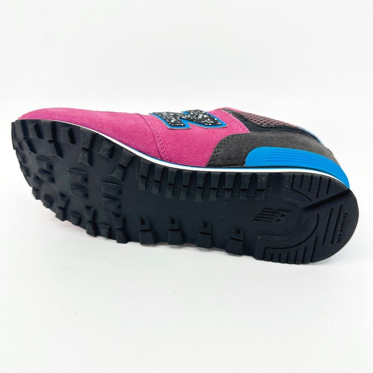 New Balance 574 Classics Pink Grey Blue Kids Running Sneakers KL57407P